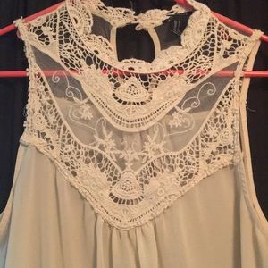 Feminine Cream Tanktop